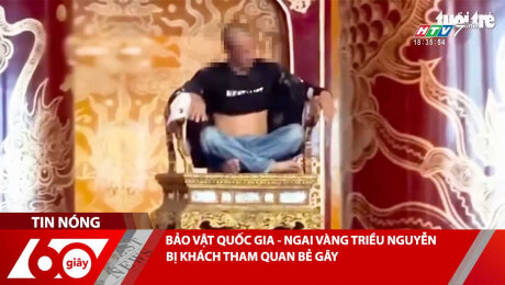 Xem Clip BẢO VẬT QUỐC GIA - NGAI VÀNG TRIỀU NGUYỄN BỊ KHÁCH THAM QUAN BẺ GÃY HD Online.