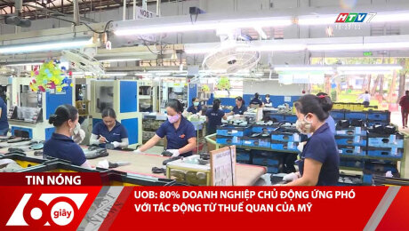 Xem Clip UOB: 80% DOANH NGHIỆP CHỦ ĐỘNG ỨNG PHÓ VỚI TÁC ĐỘNG TỪ THUẾ QUAN CỦA MỸ HD Online.