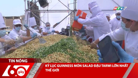 Xem Clip KỶ LỤC GUINNESS MÓN SALAD ĐẬU TARWI LỚN NHẤT THẾ GIỚI HD Online.
