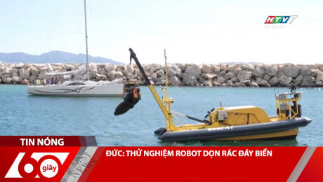 ĐỨC: THỬ NGHIỆM ROBOT DỌN RÁC ĐÁY BIỂN