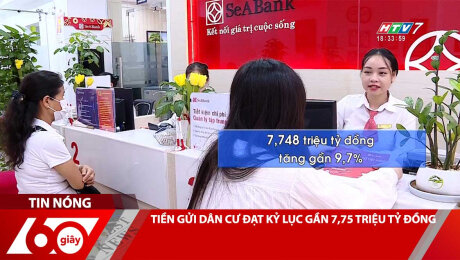 TIỀN GỬI DÂN CƯ ĐẠT KỶ LỤC GẦN 7,75 TRIỆU TỶ ĐỒNG